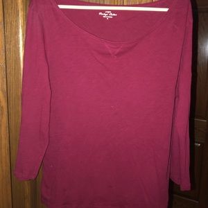 J.crew boatneck long sleeve shirt